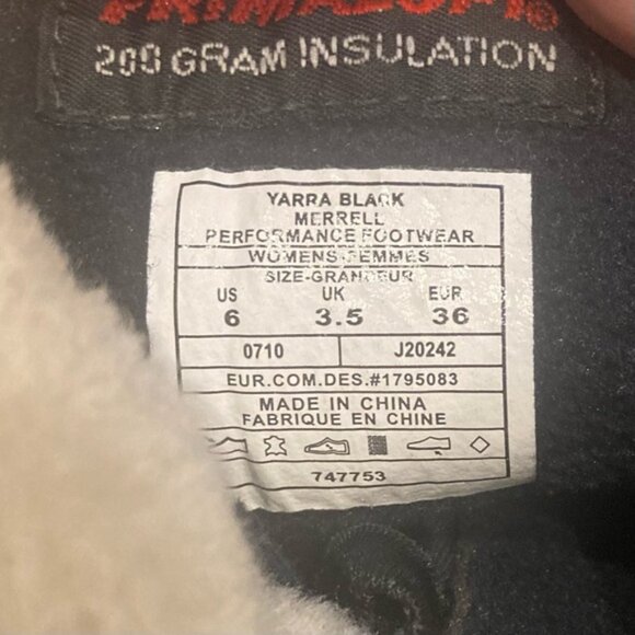 Merrell Yarra boots black suede women's 6 - Picture 10 of 10